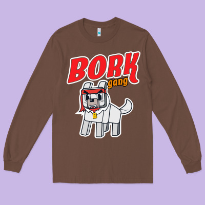 Bork  Gang Long Sleeve Tee Designed By Artisfamous