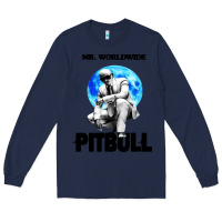 Navy merch mr worldwide pit bull Long Sleeve Tee - artisFamous