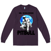 Plum merch mr worldwide pit bull Long Sleeve Tee - artisFamous