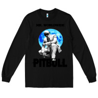 Black merch mr worldwide pit bull Long Sleeve Tee - artisFamous