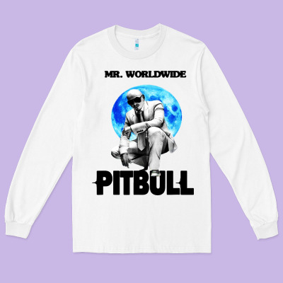 Merch Mr Worldwide Pit Bull Long Sleeve Tee Designed By Artisfamous