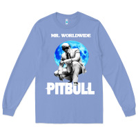Colony Blue merch mr worldwide pit bull Long Sleeve Tee - artisFamous