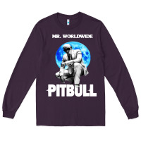 Plum merch mr worldwide pit bull Long Sleeve Tee - artisFamous