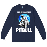 Navy merch mr worldwide pit bull Long Sleeve Tee - artisFamous