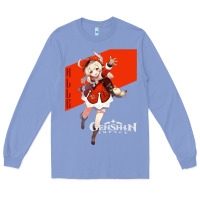 Colony Blue Genshin Impact Klee Long Sleeve Tee - artisFamous