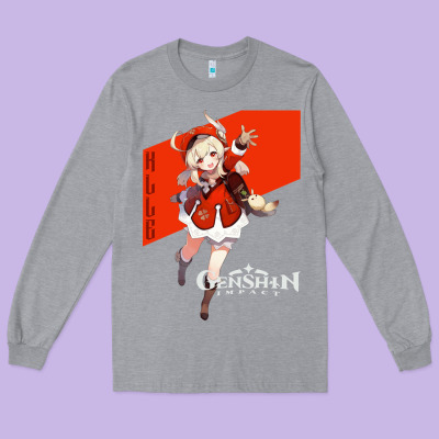 Genshin Impact Klee Long Sleeve Tee Designed By Artisfamous