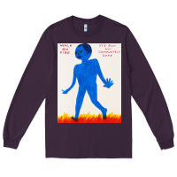 Plum walk davids on fire Long Sleeve Tee - artisFamous