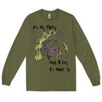 Army Green It's My Party And I'll Cry If I Want To happy christmas Long Sleeve Tee - artisFamous