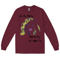 Burgundy It's My Party And I'll Cry If I Want To happy christmas Long Sleeve Tee - artisFamous