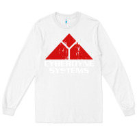 White cyber dyne systems Long Sleeve Tee - artisFamous