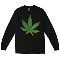 Black Weed leaf Long Sleeve Tee - artisFamous