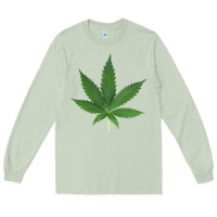 Matcha Weed leaf Long Sleeve Tee - artisFamous