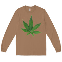 Toasted Coconut Weed leaf Long Sleeve Tee - artisFamous