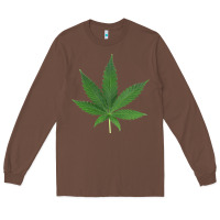 Chestnut Weed leaf Long Sleeve Tee - artisFamous