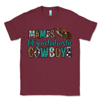 Burgundy mama's let your babies be cowboys Classic Tee - OliviaCreatesArt