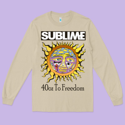 Sunflower Sublime 40oz To Freedom Long Sleeve Tee Designed By Artisfamous