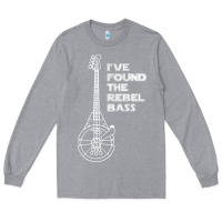 Heather Grey rebel bass Long Sleeve Tee - artisFamous