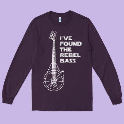Rebel Bass Long Sleeve Tee Designed By Artisfamous