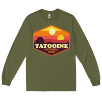 Army Green tatooine national park Long Sleeve Tee - artisFamous
