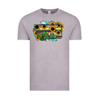 Vintage Zinc Montana Map Sunflower Cactus Serape Vintage Tee - RanaPortraitStore