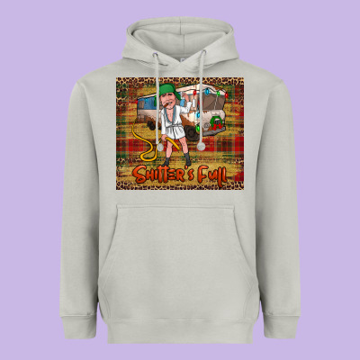 Shitters Full Merry Christmas Heavyweight Hoodie Designed By Jasminsmagicworld