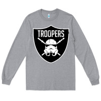 Heather Grey troopers Long Sleeve Tee - artisFamous