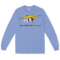 Colony Blue what wouldnt jesus do Long Sleeve Tee - artisFamous