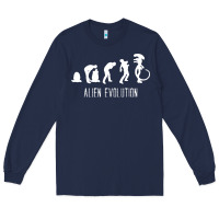 Navy alien evolution Long Sleeve Tee - artisFamous