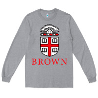 Heather Grey brown university Long Sleeve Tee - artisFamous