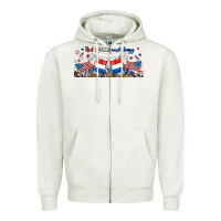 Oatmeal Heather red white and boozy libbey glass Zipper Hoodie - RanaPortraitStore