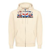 Sandshell red white and boozy libbey glass Zipper Hoodie - RanaPortraitStore