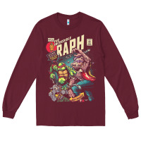 Burgundy the incredible raph Long Sleeve Tee - artisFamous