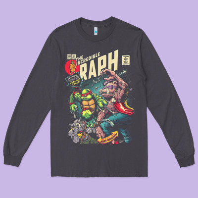 The Incredible Raph Long Sleeve Tee Designed By Artisfamous