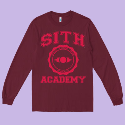 Sith Academy Long Sleeve Tee Designed By Artisfamous