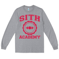 Heather Grey sith academy Long Sleeve Tee - artisFamous