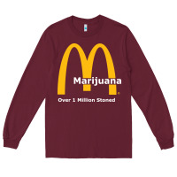 Burgundy marijuana over 1 million stoned Long Sleeve Tee - artisFamous