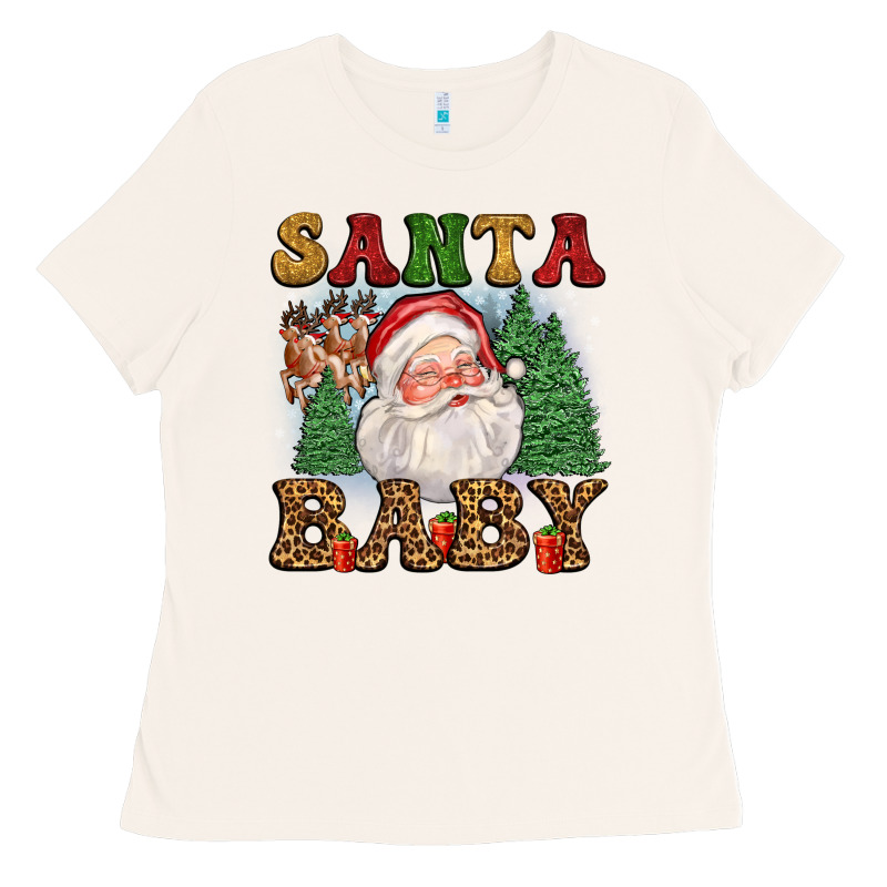 Santa Baby Ladies Tee by FaDigitalArtStudio | Teevron
