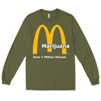 Army Green marijuana over 1 million stoned Long Sleeve Tee - artisFamous