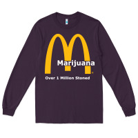 Plum marijuana over 1 million stoned Long Sleeve Tee - artisFamous