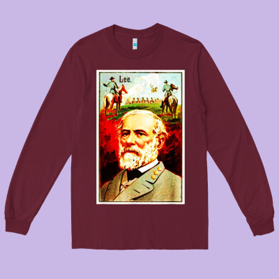 Lee Confederate General Long Sleeve Tee Designed By Artisfamous