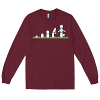 Burgundy lego Long Sleeve Tee - artisFamous