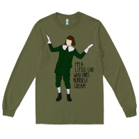 Army Green berries and cream Long Sleeve Tee - artisFamous