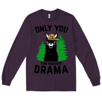 Plum only you can prevent drama llama Long Sleeve Tee - artisFamous