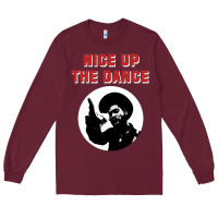 Burgundy nice up the dance Long Sleeve Tee - artisFamous