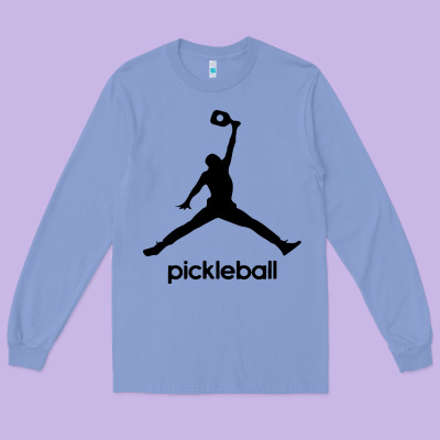 Funny Pickleball Long Sleeve Tee Designed By Artisfamous