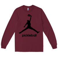 Burgundy funny pickleball Long Sleeve Tee - artisFamous