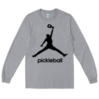 Heather Grey funny pickleball Long Sleeve Tee - artisFamous