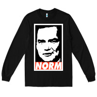 Black norm macdonald Long Sleeve Tee - artisFamous