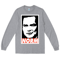 Heather Grey norm macdonald Long Sleeve Tee - artisFamous