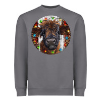 Storm Western Christmas Calf Heavyweight Sweatshirt - RanaPortraitStore